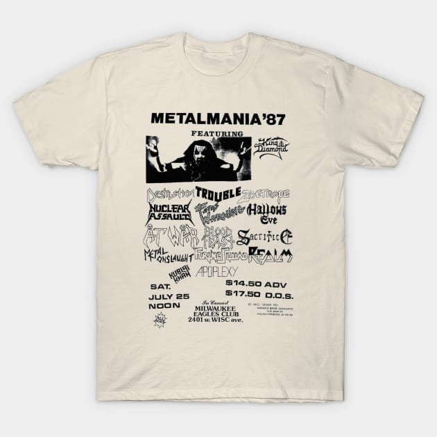 Eagle's Club Metal 1987 T-Shirt by BentRimzNovelteez